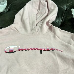 Rose colored champion hoody